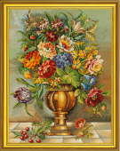 EVA ROSENSTAND 花瓶の花 Blomstervase 2 クロスステッチ キット 上級者向け デンマーク 北欧 刺しゅう 12-587